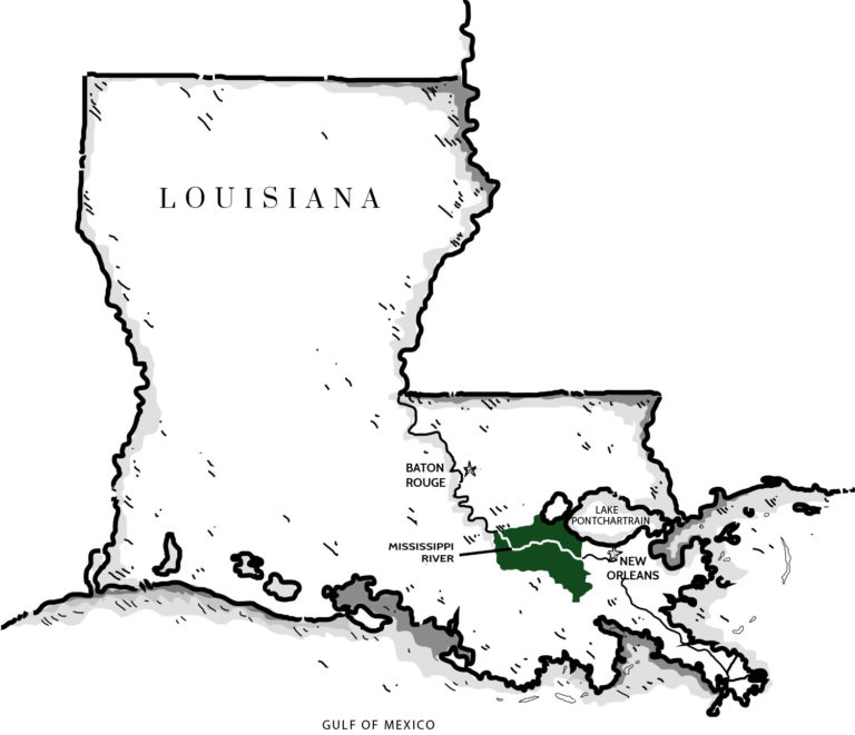 About Us Louisiana S River Parishes   Map 768x661 